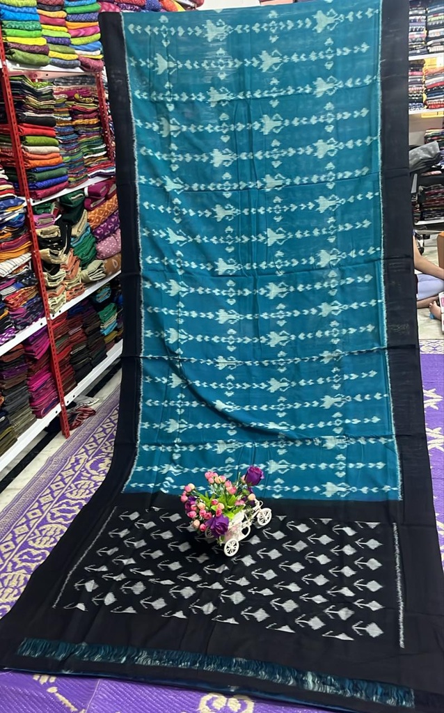 Double Ikkat Teliya Sarees - Angle 2