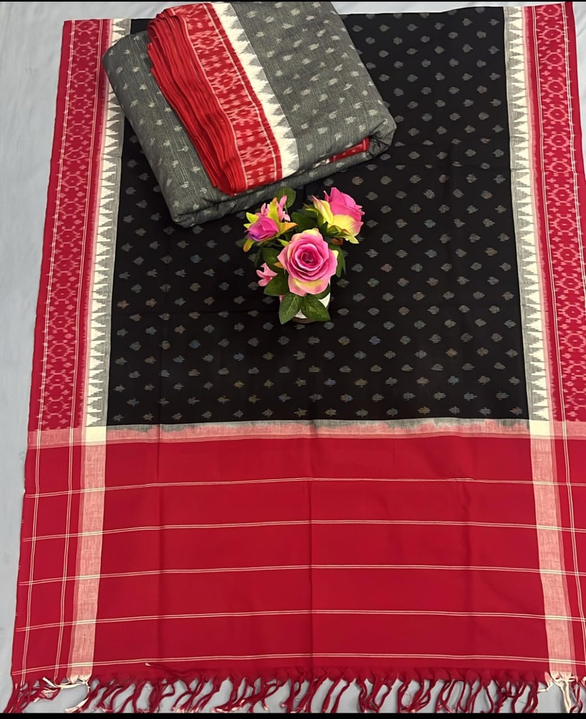 Double Border Fabric + Duppata - Angle 2
