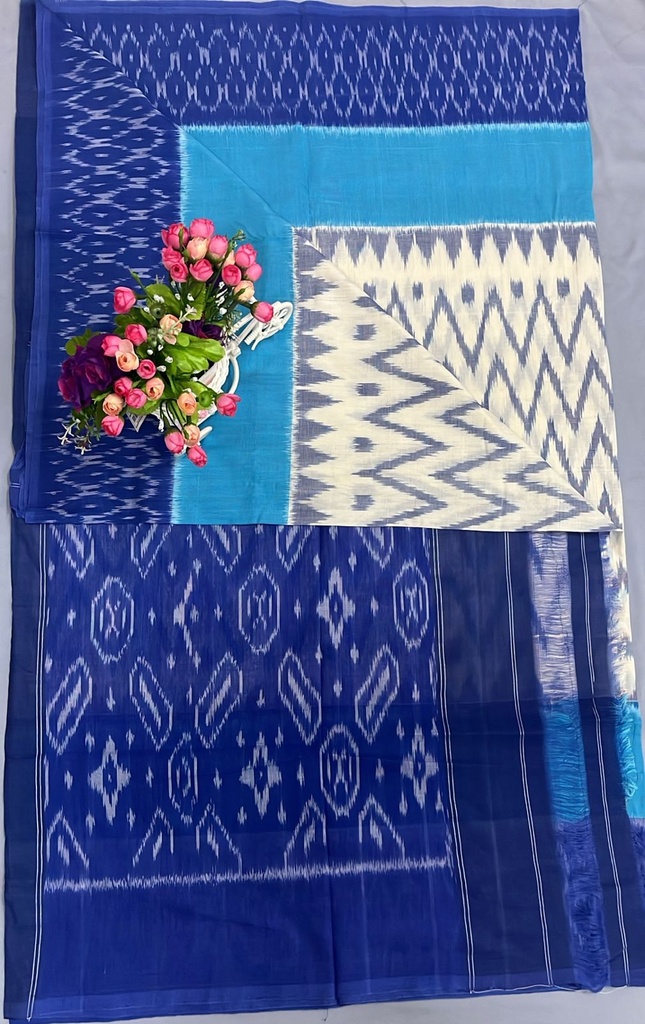 Double Ikkat Saree