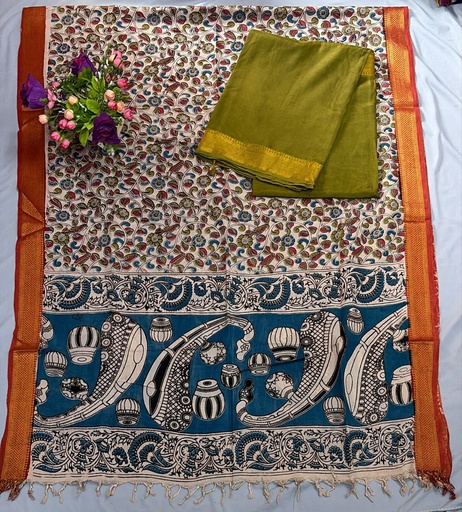 Chennuri Silk with top Plain